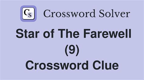 farewell crossword clue